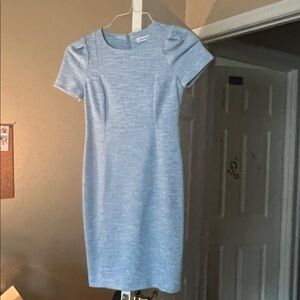 Calvin Klein Sky Blue Textured Dress
